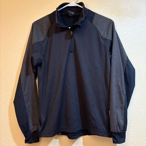 IllumiNite Men's Black Quarter-Zip Reflective Wear Jacket Medium